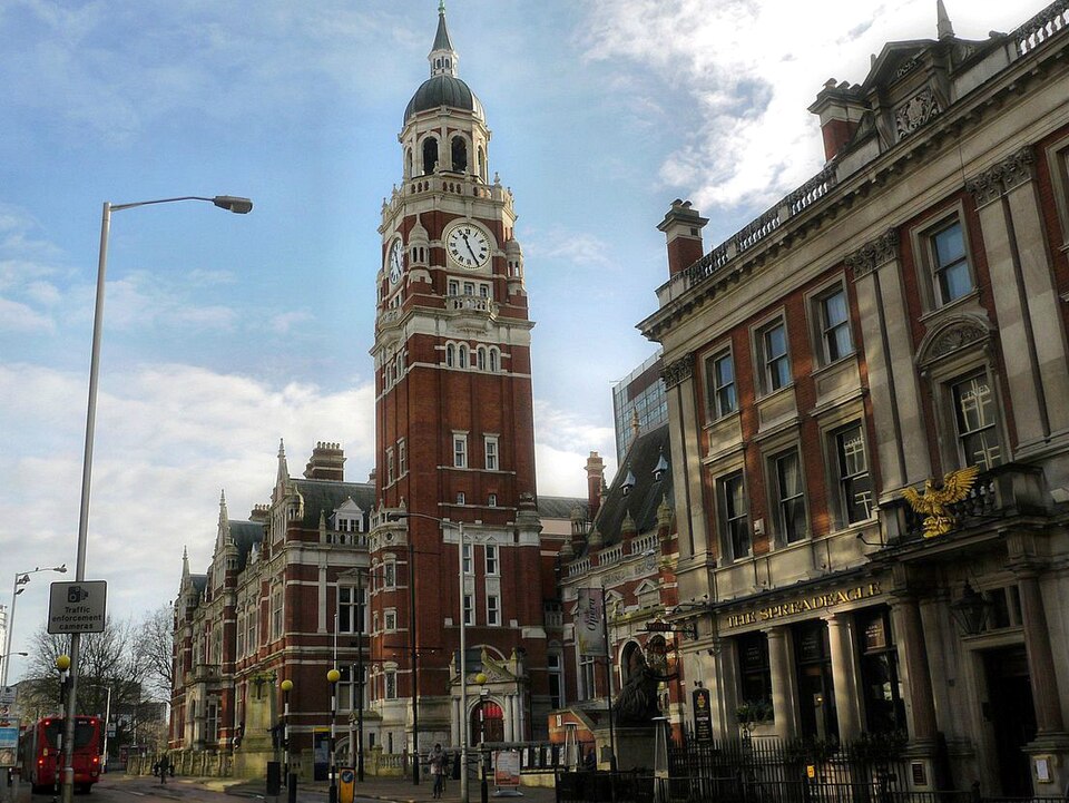 Old Town Hall on Katherine Street in Croydon