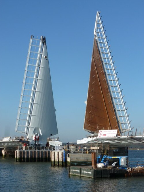 Twin Sails Bridge in Poole